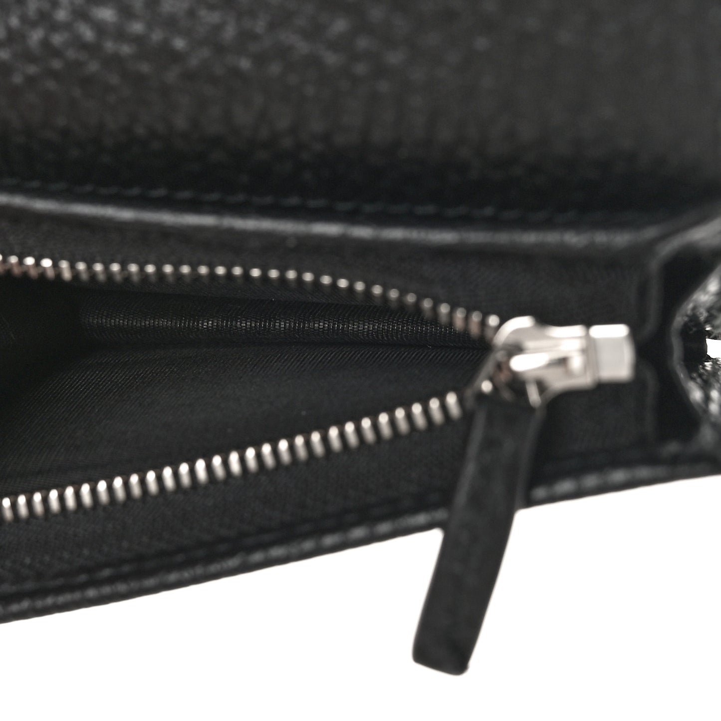 Dollar Calfskin Enamel Monochrome GG Marmont Card Case Black