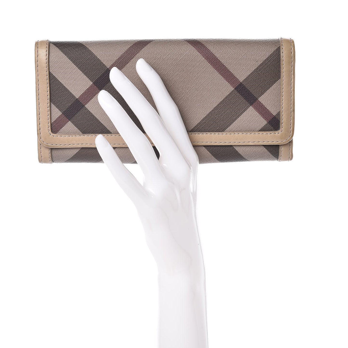 Smoked Check Continental Wallet Trench