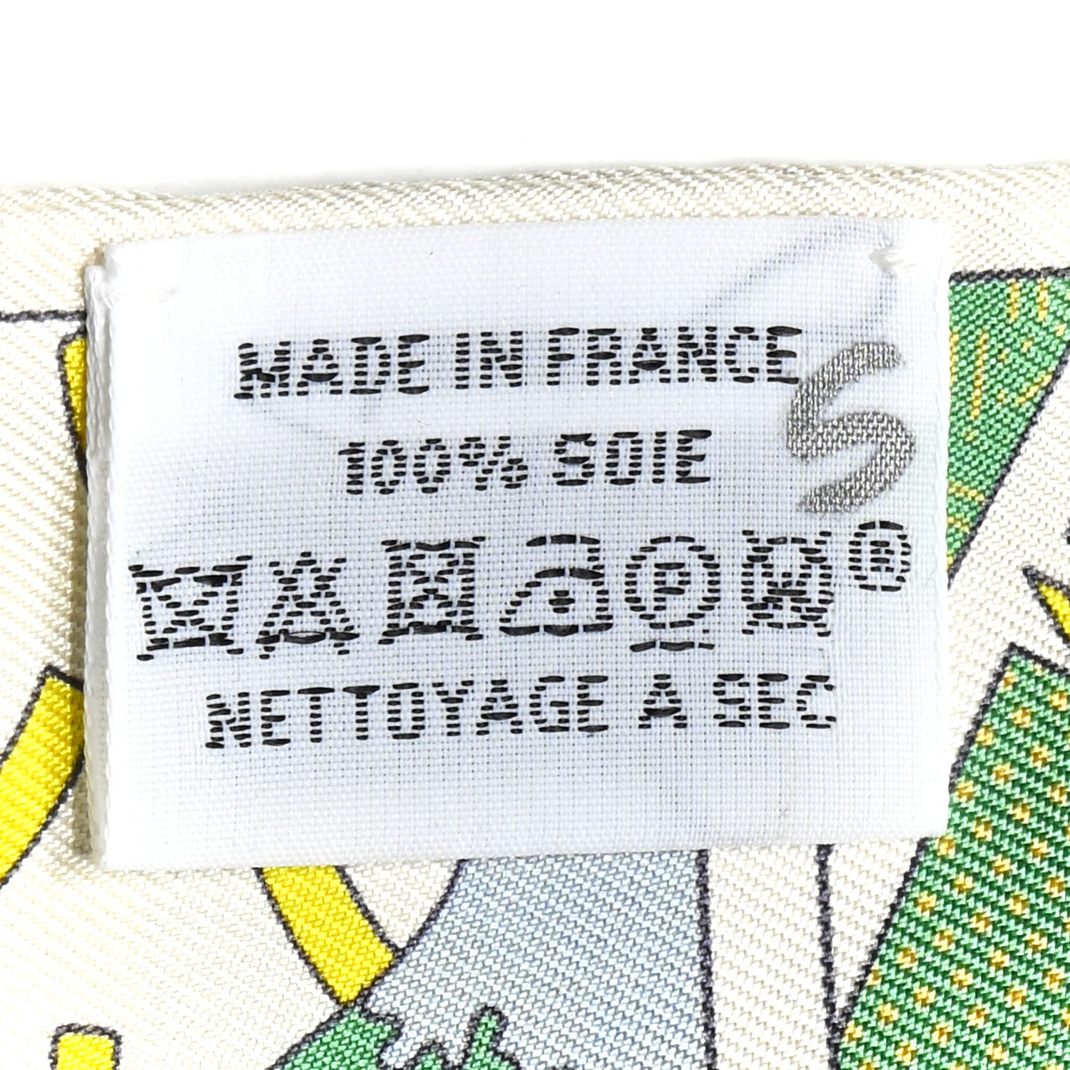 Hermes Silk Factory Suite Twilly Vert Jaune Vif Creme 4 of 4