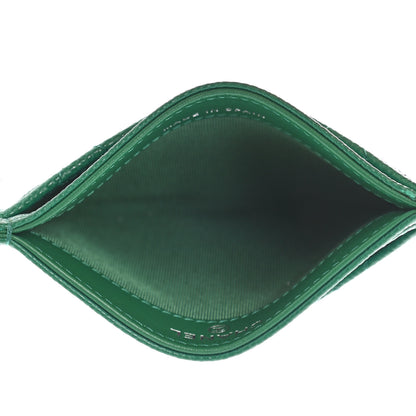Chanel Caviar Quilted Card Holder Green 5 of 9