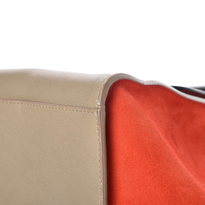 Celine Calfskin Suede Tri-Color Double Zip Trapeze 21 of 24