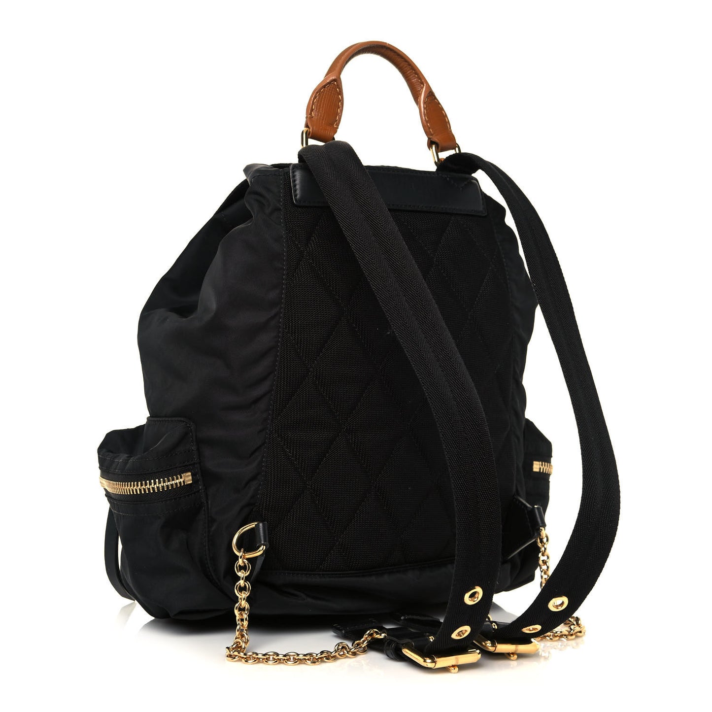 Nylon Medium Rucksack Backpack Black
