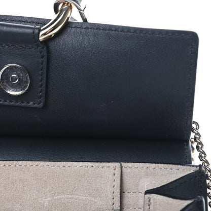 Chloe Calfskin Suede Mini Chain Faye Shoulder Bag Black 11 of 12