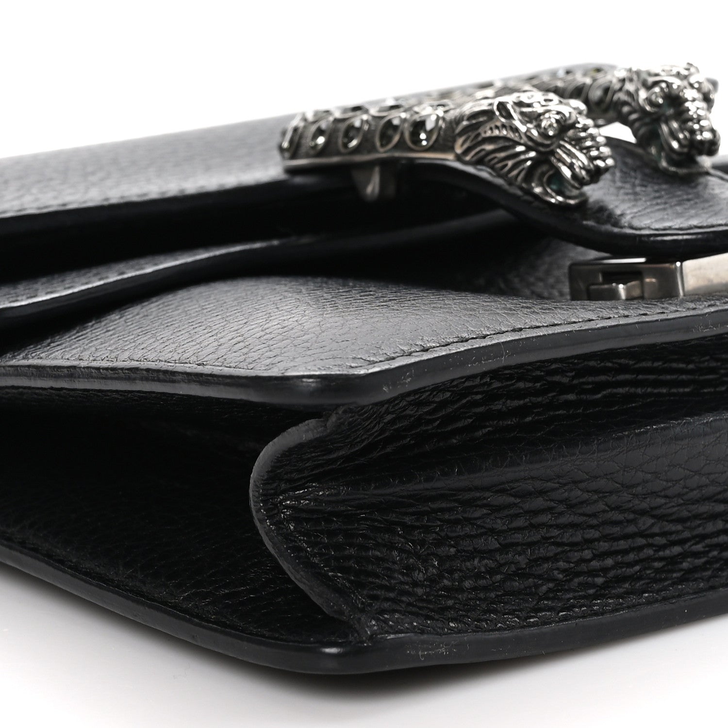 Gucci Calfskin Mini Dionysus Shoulder Bag Black 9 of 10