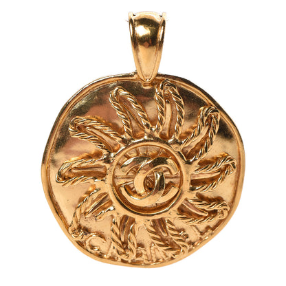 Chanel CC Sun Pendant Gold 1 of 3