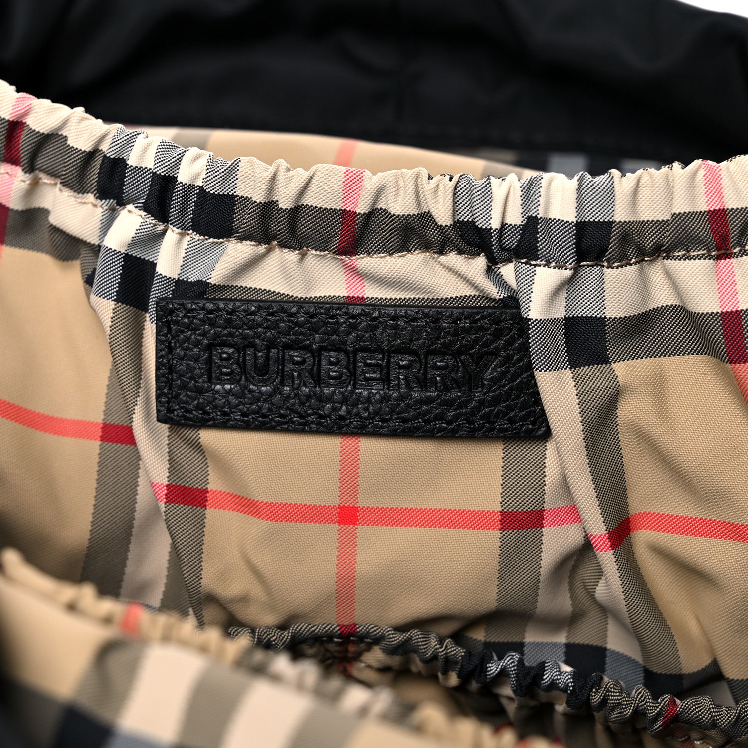 Burberry Nylon Grained Calfskin Watson Diaper Bag Black 6 of 14