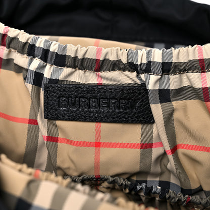 Burberry Nylon Grained Calfskin Watson Diaper Bag Black 6 of 14