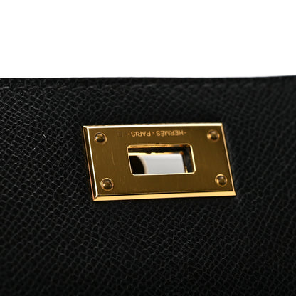 Hermes Epsom Kelly Pocket Compact Wallet Black 9 of 11