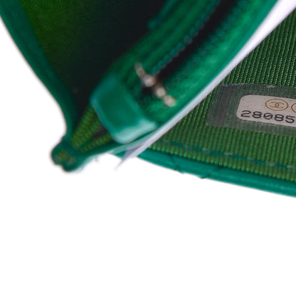 Chanel Aged Calfskin Quilted Reissue Wallet On Chain WOC Green 8 of 11