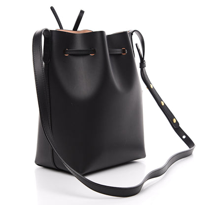 Mansur Gavriel Vegetable Tanned Calfskin Mini Bucket Bag Black Ballerina 2 of 7