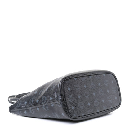 MCM Visetos Dog Bone Shopper Tote Black 3 of 8