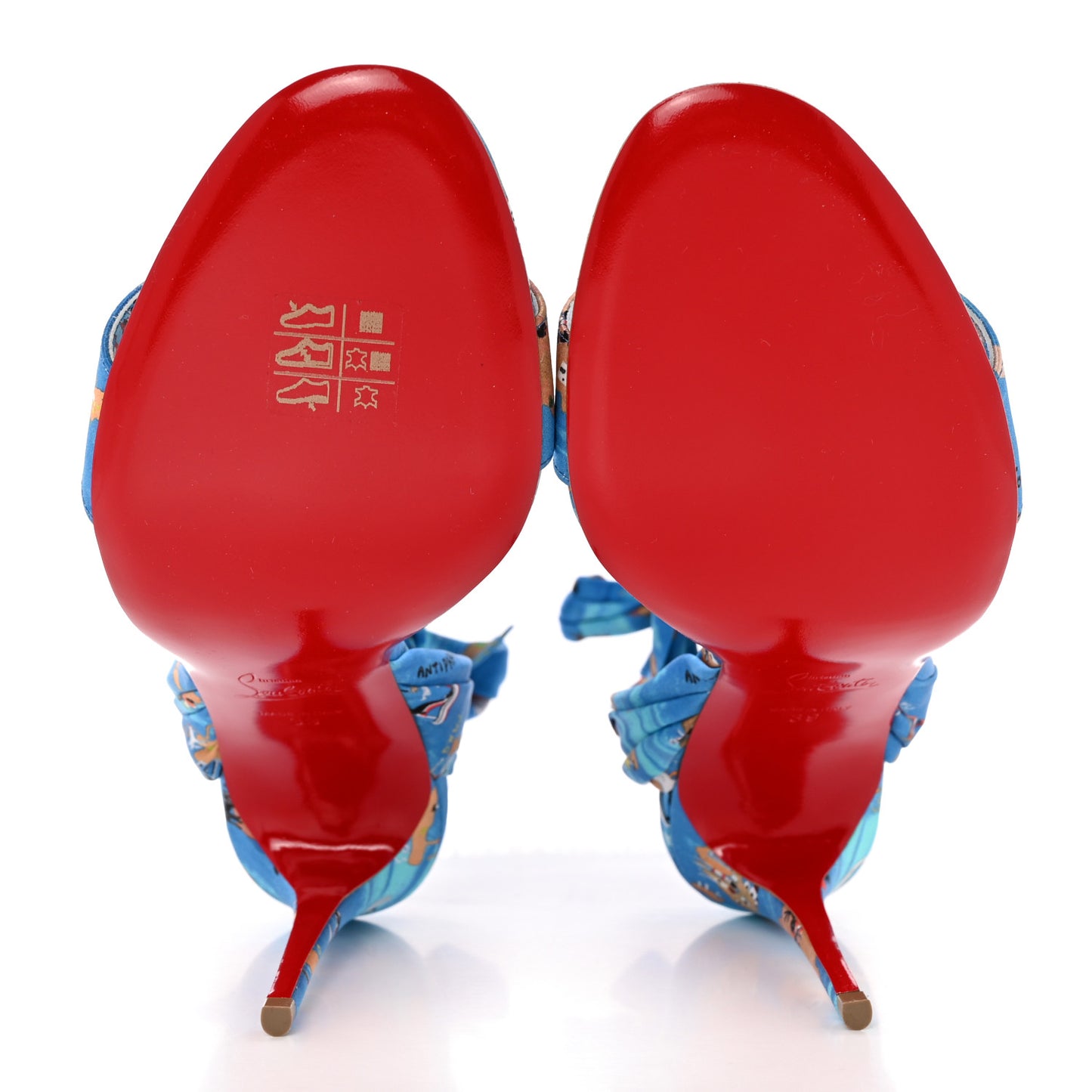 Crepe Satin Greekaba Du Desert 100 Sandal 39 Blue Multicolor