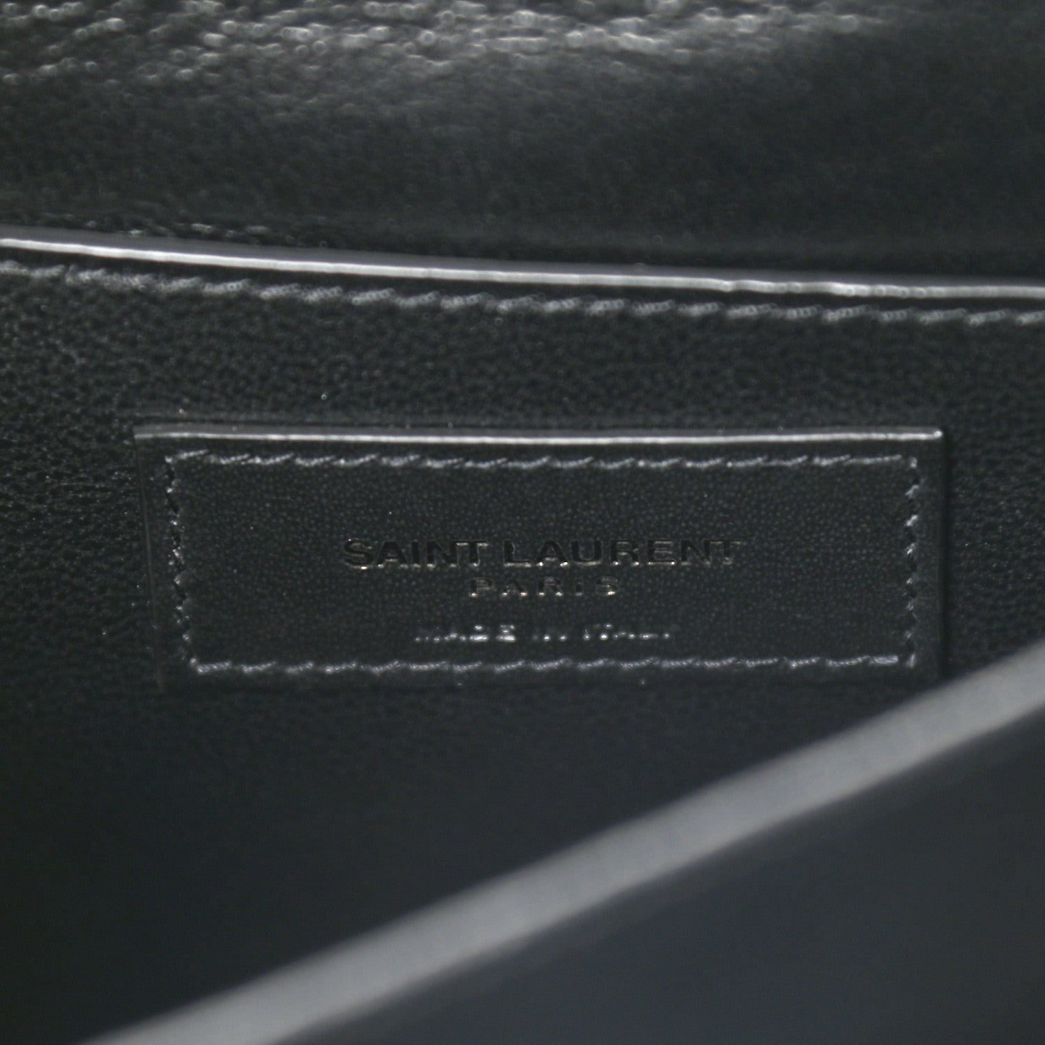Saint Laurent Patent Embossed Small Le Monogramme Satchel Black 6 of 8
