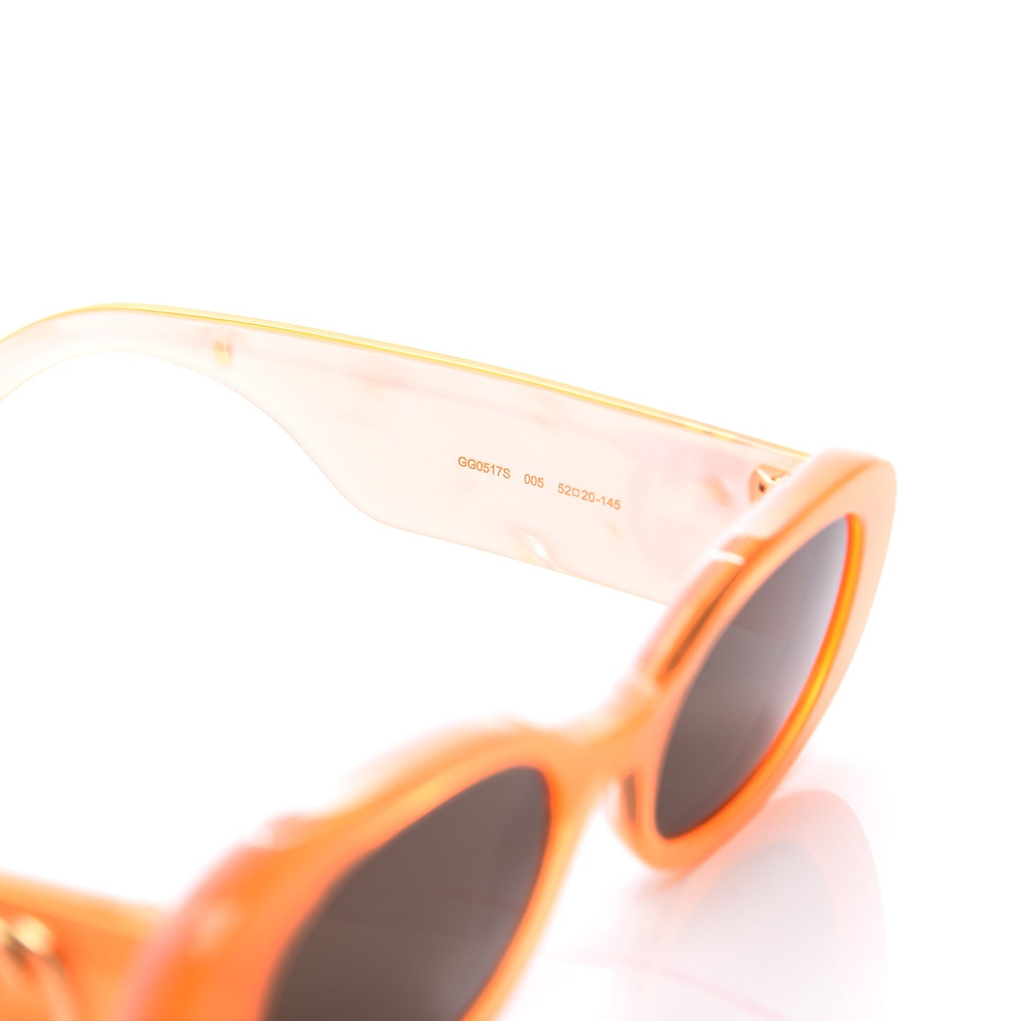 Acetate Oval Sunglasses GG0517S Orange
