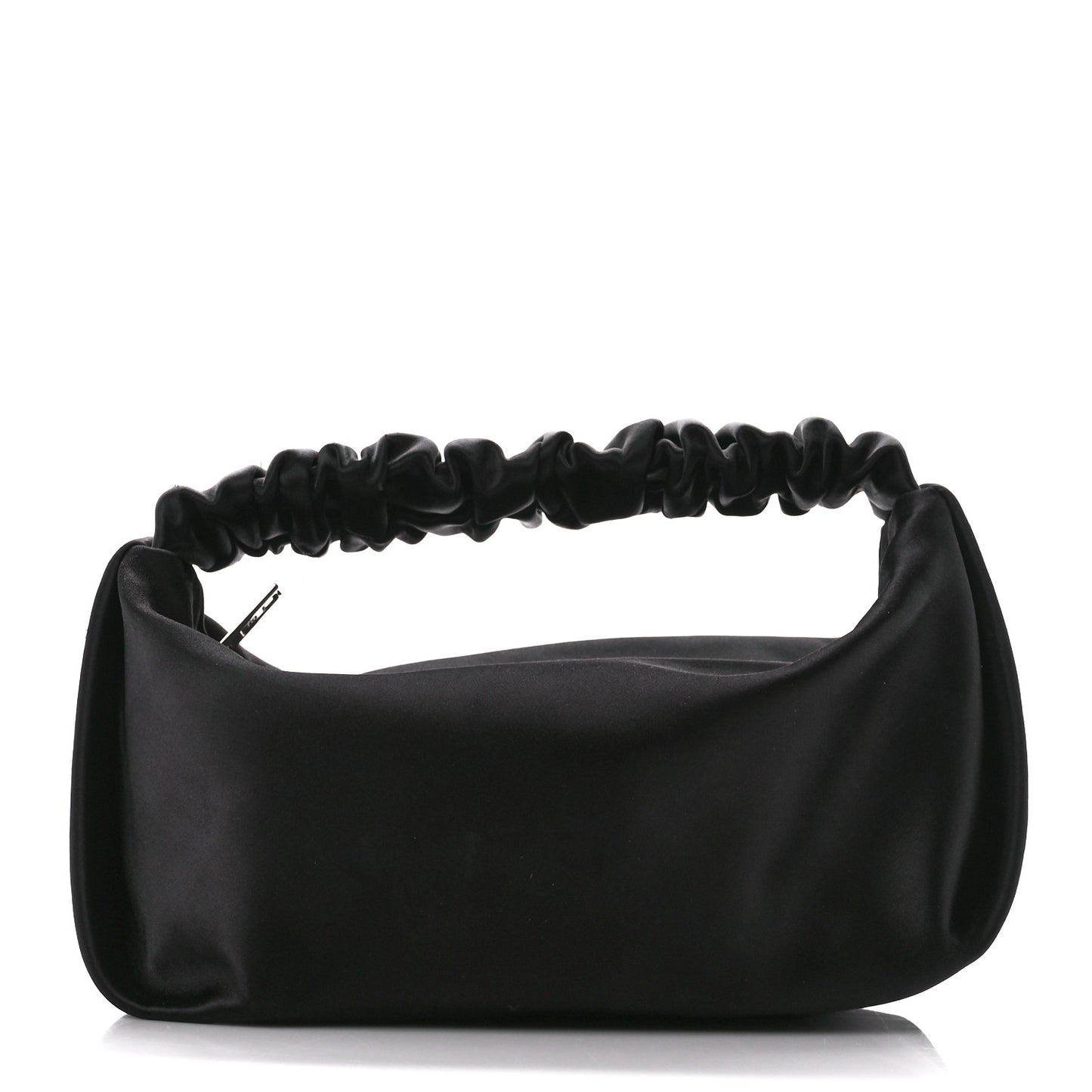 Satin Mini Scrunchie Bag Black