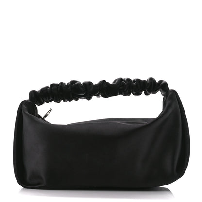 Alexander Wang Satin Mini Scrunchie Bag Black 1 of 11