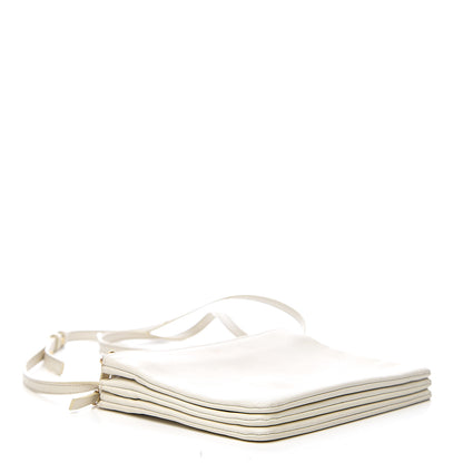 Celine Lambskin Small Trio Crossbody Bag White 3 of 8
