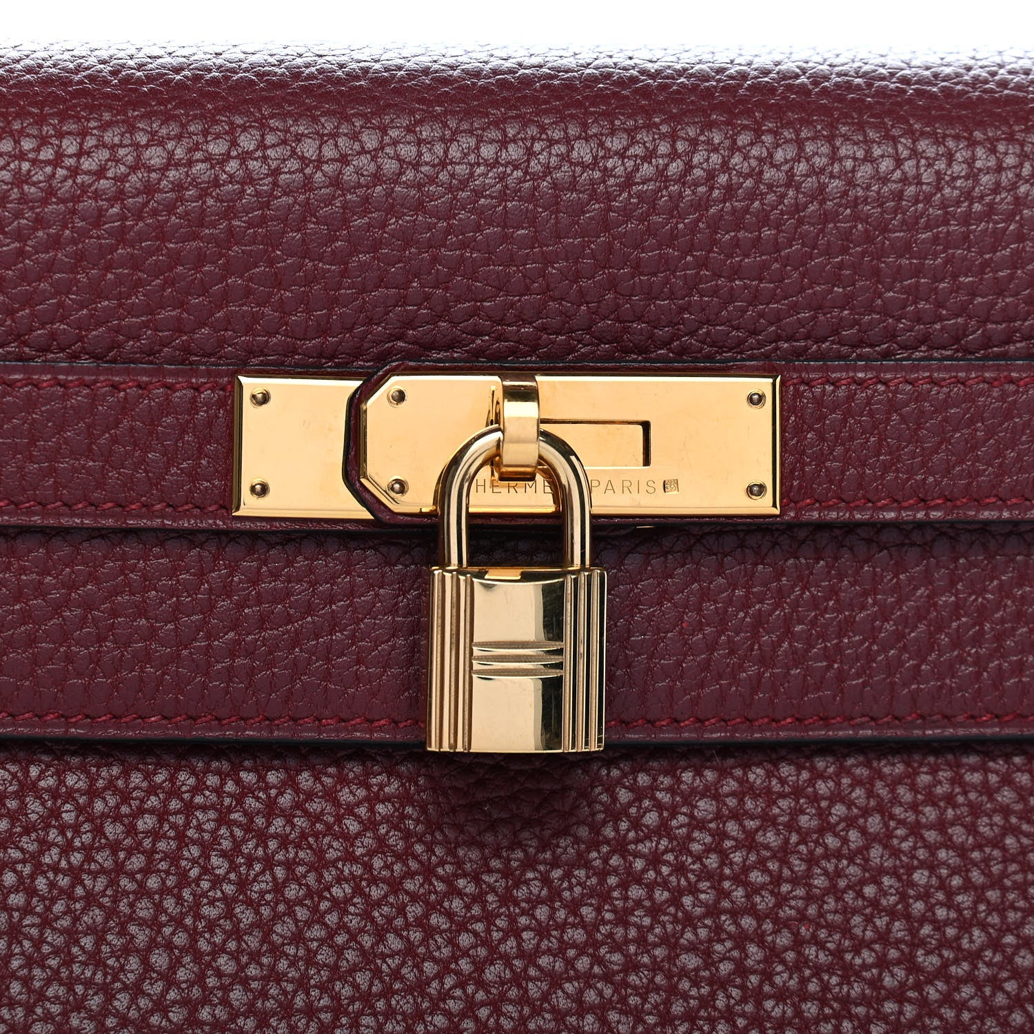 Hermes Fjord Kelly Sellier 35 Rouge H 13 of 19