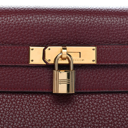 Hermes Fjord Kelly Sellier 35 Rouge H 13 of 19