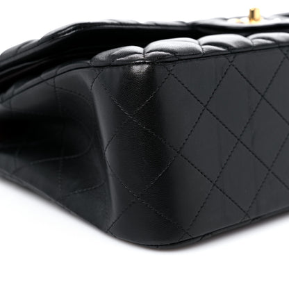 Chanel Lambskin Quilted Jumbo Double Flap Black 8 of 12