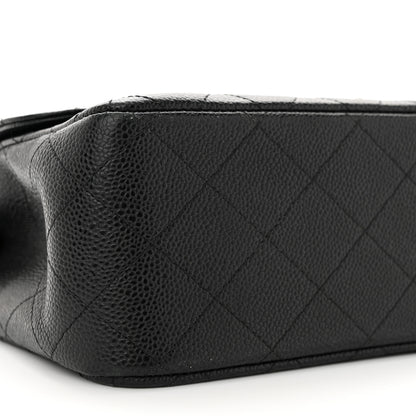 Chanel Caviar Quilted Jumbo Double Flap Black 9 of 16
