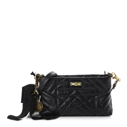 Lanvin Lambskin Quilted Small Happy Shoulder Bag Black 1 of 10