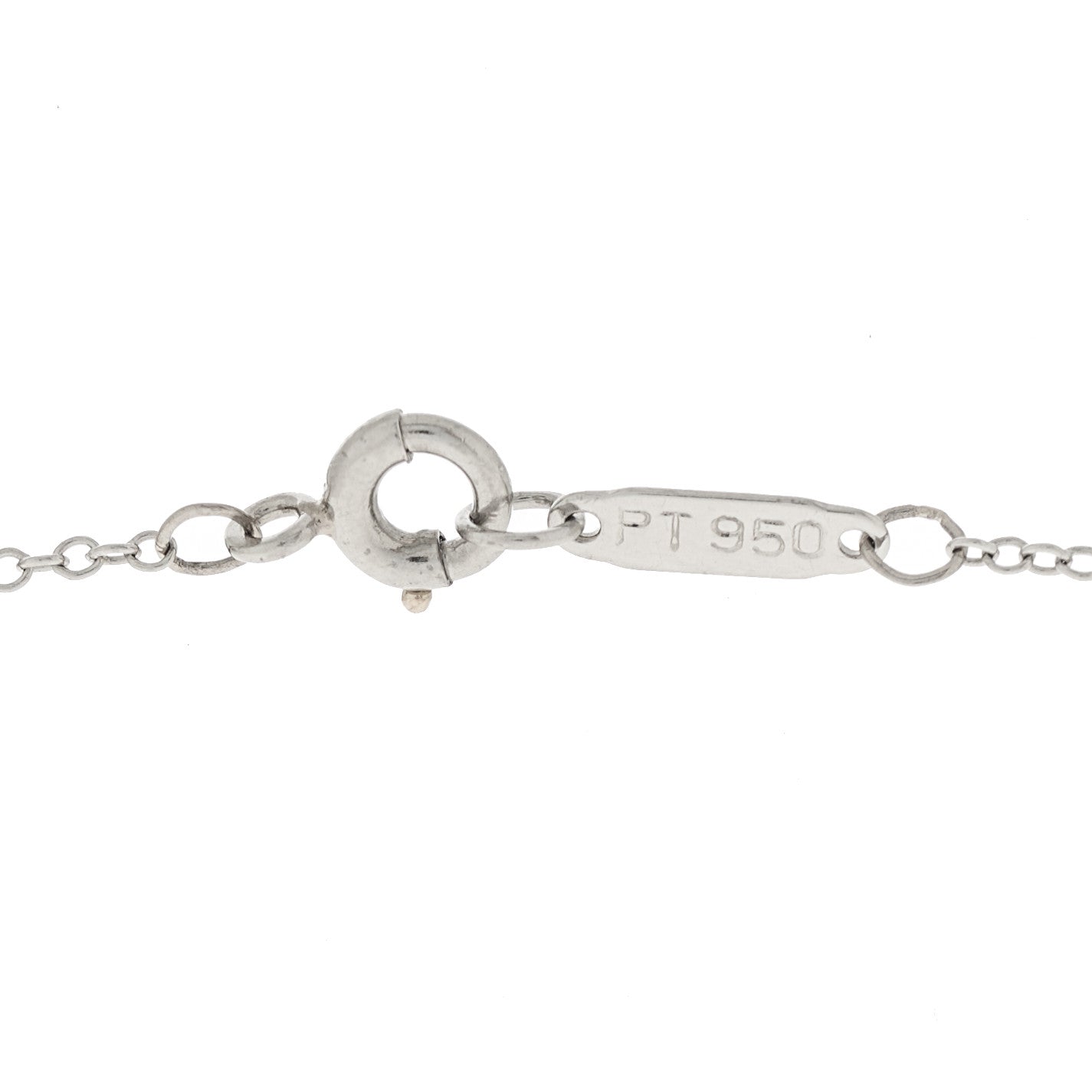 Tiffany 18K White Gold Diamond Metro Horseshoe Pendant Necklace 5 of 6