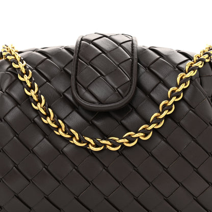 Bottega Veneta Nappa Intrecciato Teen The Lauren 1980 Clutch With Chain Fondant 7 of 10