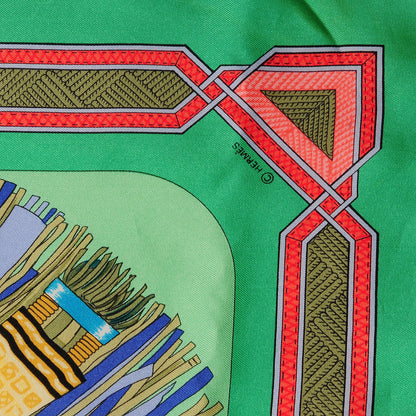 Hermes Silk Cuirs Du Desert Scarf 90 3 of 4