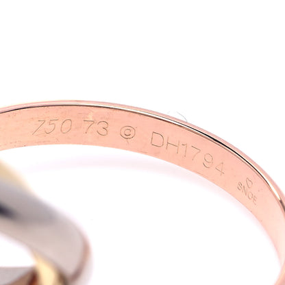 Cartier 18K Pink Yellow White Gold Classic Trinity Ring 73 14.25 7 of 10