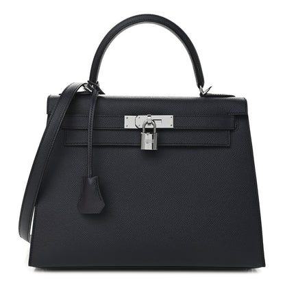 Hermes Epsom Kelly Sellier 28 Bleu Indigo 1 of 10