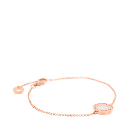 Bulgari 18K Rose Gold Mother of Pearl BVLGARI BVLGARI Chain Bracelet SM 1 of 7