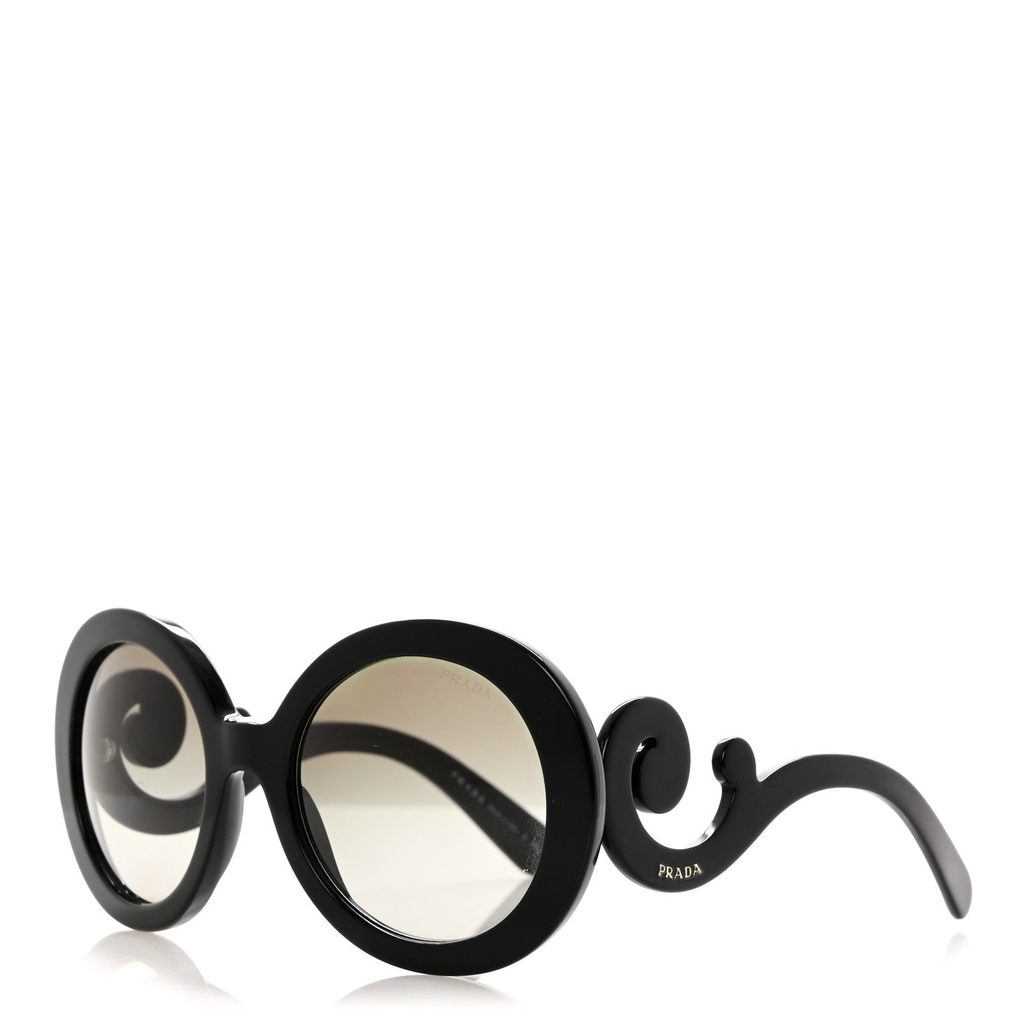 Prada Baroque Sunglasses SPR 27N Black 1 of 7