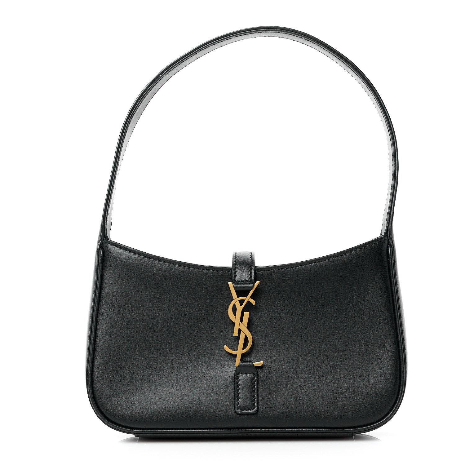 Saint Laurent Smooth Calfskin Le 5 A 7 Mini Hobo Black 1 of 11