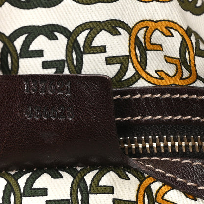 Gucci Snakeskin Medium Pelham Tote Green Brown 8 of 12