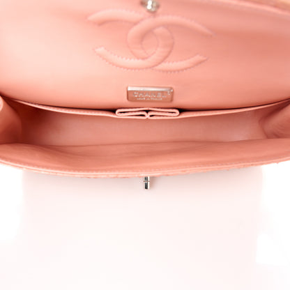 Chanel Snakeskin Medium Double Flap Pink 5 of 11