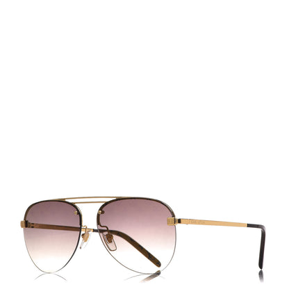 Louis Vuitton Clockwise Sunglasses Z1020E Gold Brown 1 of 9
