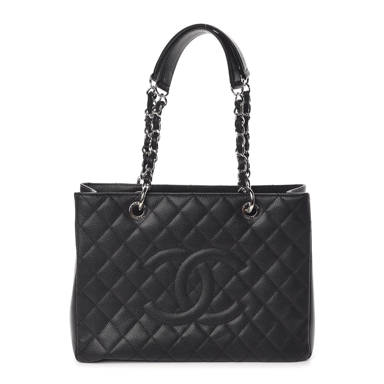 Chanel Caviar Quilted Grand Shopping Tote GST Black 1 of 11