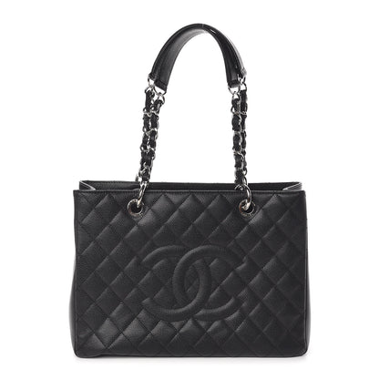 Chanel Caviar Quilted Grand Shopping Tote GST Black 1 of 11
