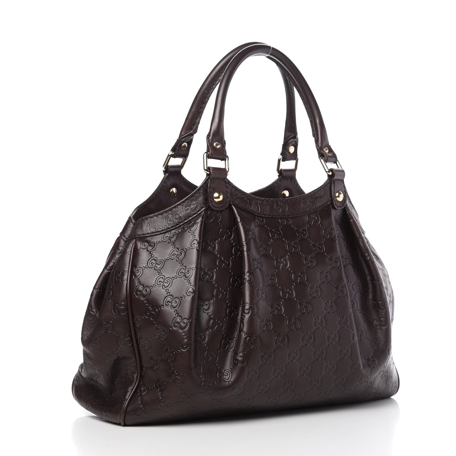 Gucci Guccissima Medium Sukey Tote Chocolate 3 of 10