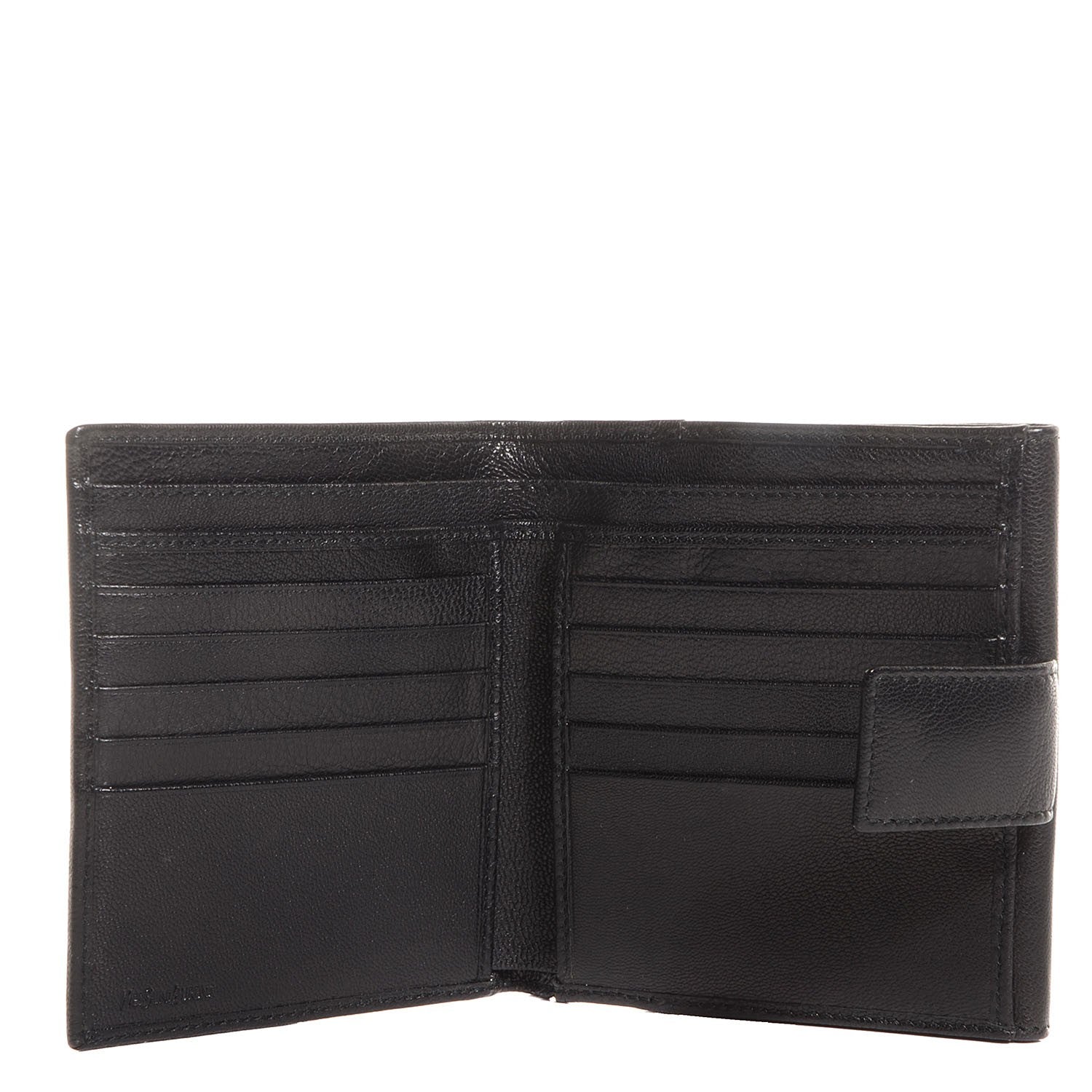 Saint Laurent Goatskin Belle de Jour French Wallet Black 5 of 8