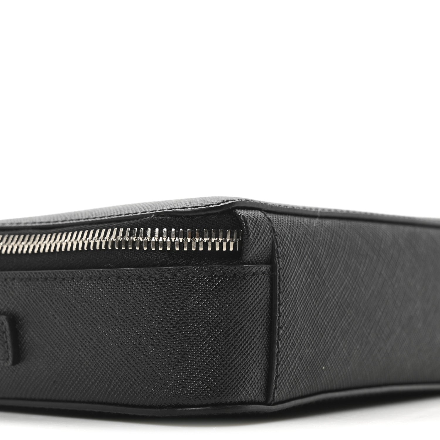 Prada Saffiano Travel Small Brique Crossbody Bag Black 8 of 9