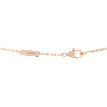 Van Cleef & Arpels 18K Rose Gold Vintage Alhambra Pendant Necklace 5 of 6
