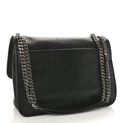 Saint Laurent Grained Lambskin Monogram Medium Niki Chain Satchel Black 3 of 8