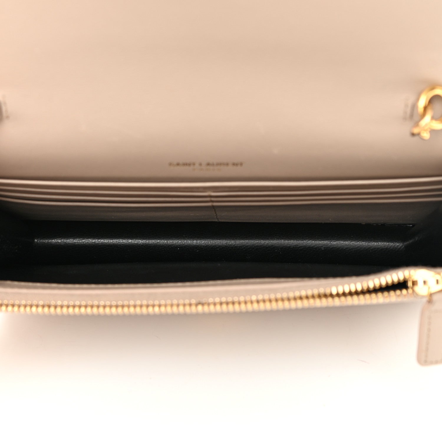 Saint Laurent Smooth Calfskin Classic Monogram Kate Tassel Chain Wallet 5 of 14
