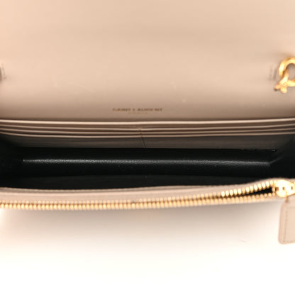 Saint Laurent Smooth Calfskin Classic Monogram Kate Tassel Chain Wallet 5 of 14