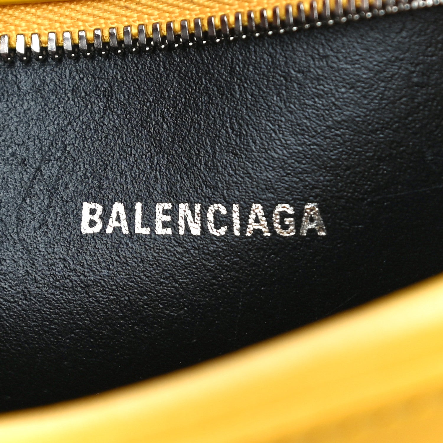 Balenciaga Calfskin Logo XS Everyday Camera Bag Yellow Black 6 of 11
