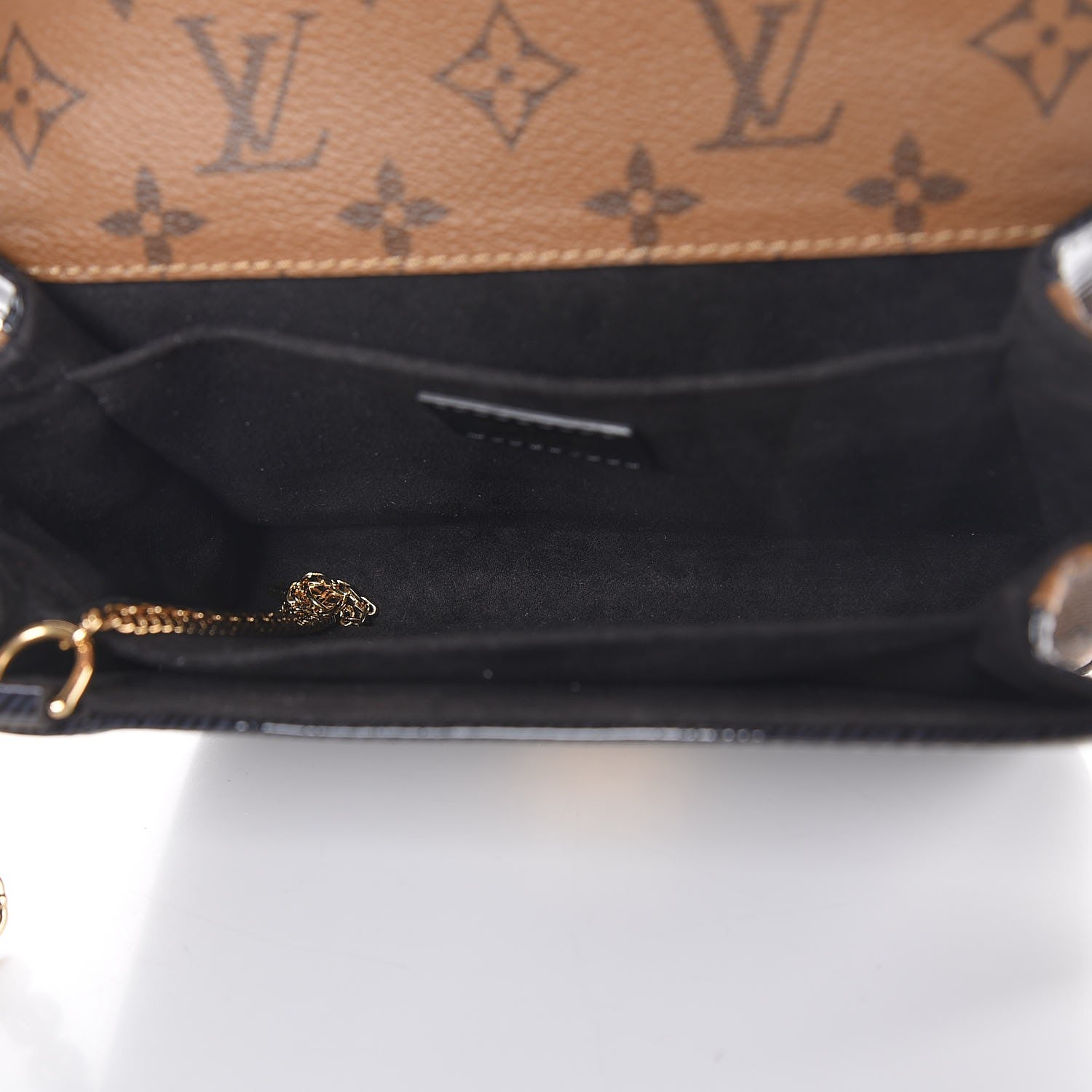 Louis Vuitton Shiny Epi Reverse Monogram Pochette Metis Mini Marine 5 of 7