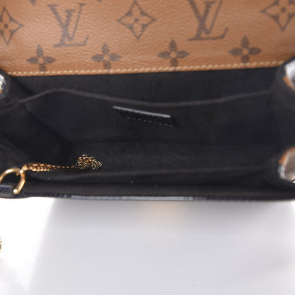 Louis Vuitton Shiny Epi Reverse Monogram Pochette Metis Mini Marine 5 of 7