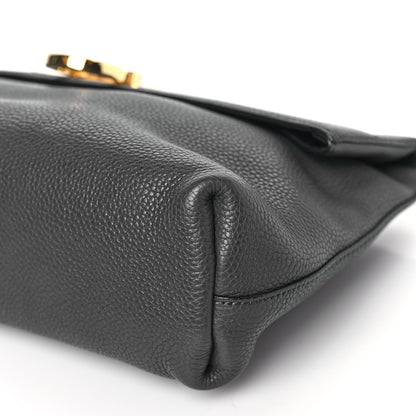 Salvatore Ferragamo Calfskin May Clutch Grey 8 of 8